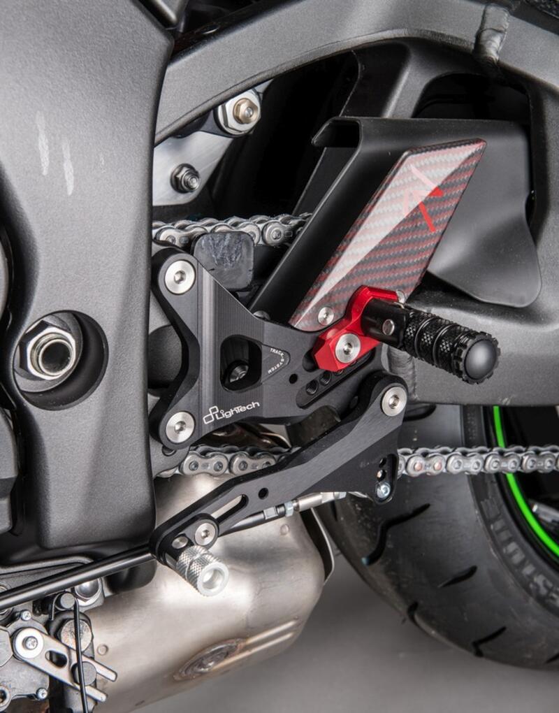 Adjustable Rear Sets With Fixed Foot Pegs Naturale